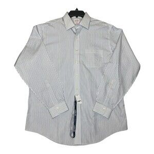 Brooks Brother Striped Shirt Regular Fit Size 16.5-36 Non-Iron (New)